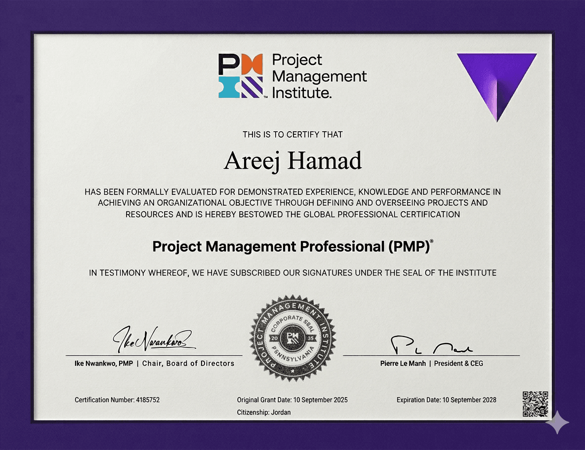 PMP Certificate